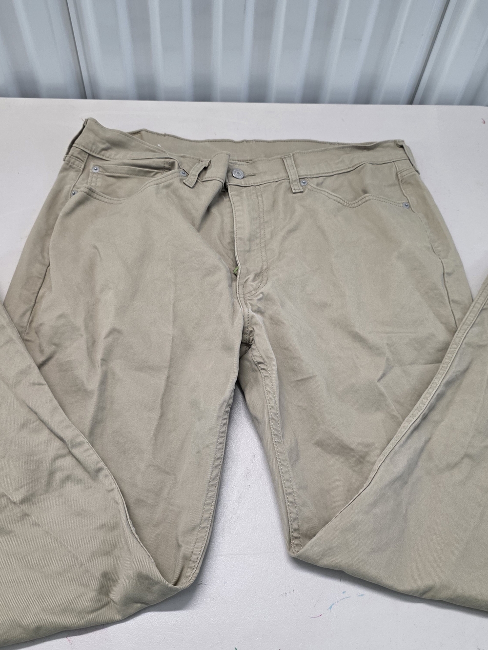 Levi's 514 Denim Beige Jeans Men's Size 38x30
